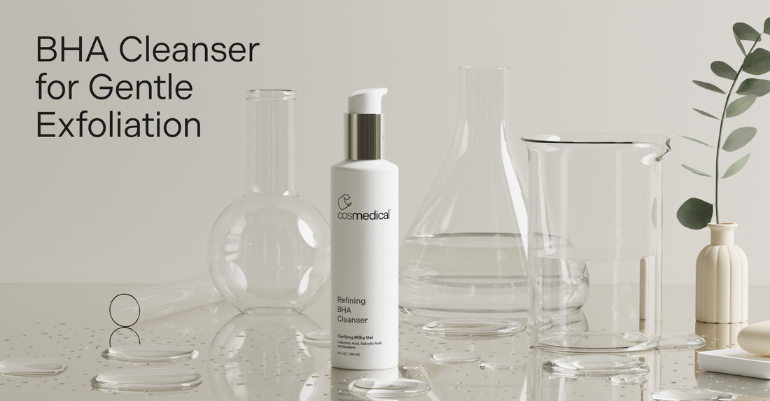Dermatologist formulated BHA cleanser with salicylic acid for gentle exfoliation and hydration