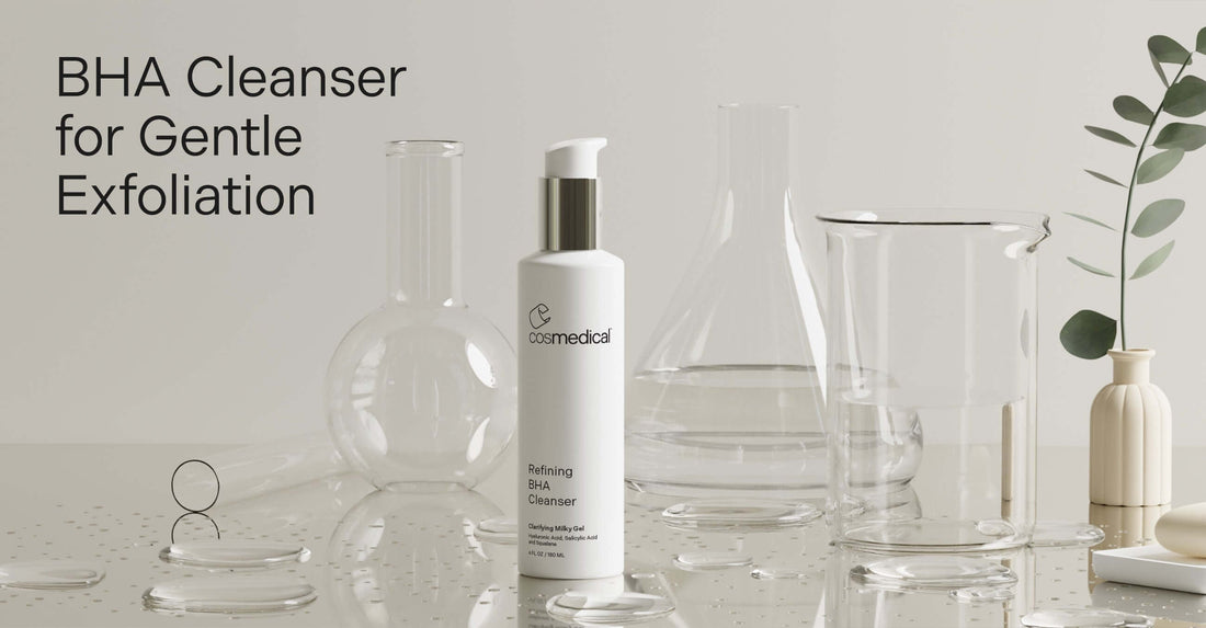 Dermatologist formulated BHA cleanser with salicylic acid for gentle exfoliation and hydration