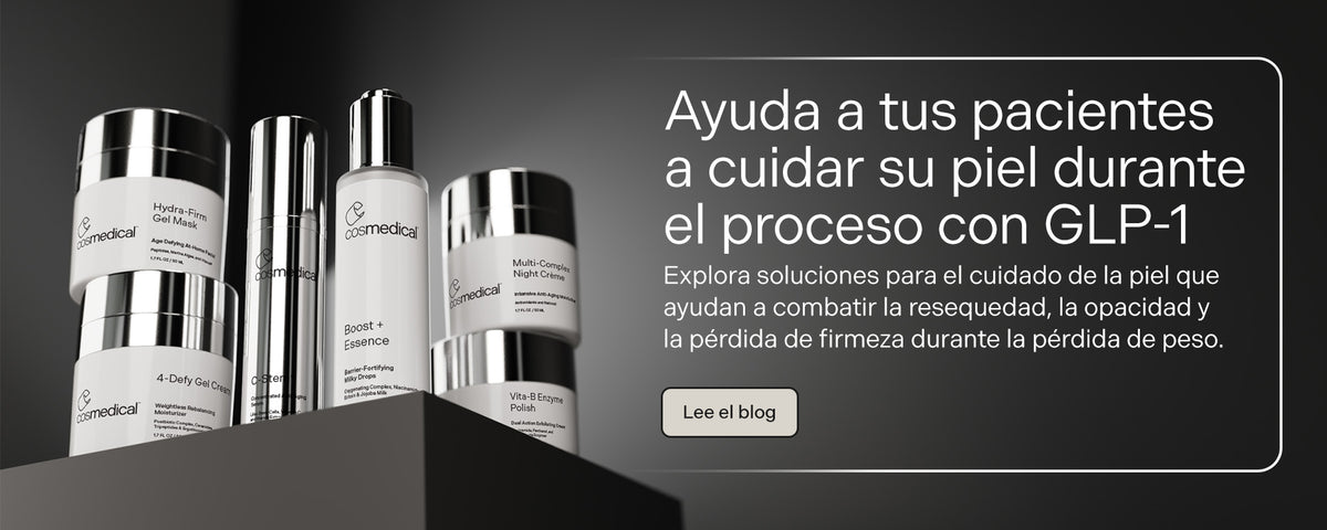 Ayuda a tus pacientes a cuidar su piel durante el proceso con GLP-1