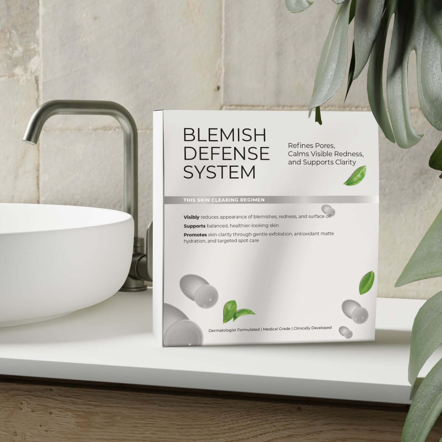 Skin-clearing regimen reduces blemishes, redness, and oil - gentle exfoliation and targeted spot care