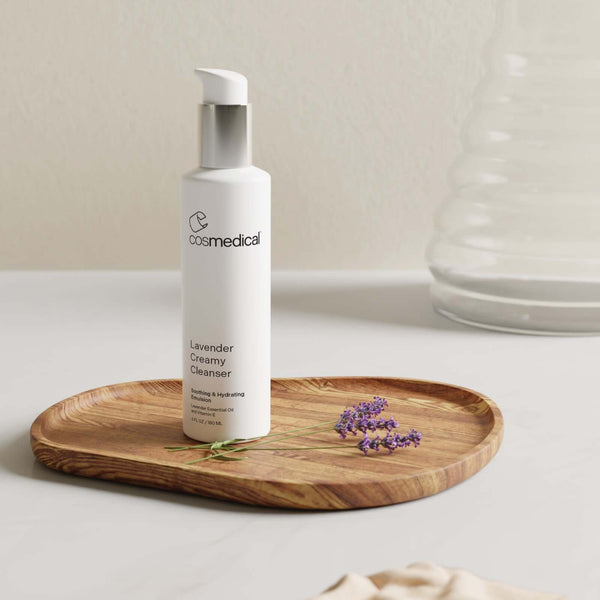 Milky cleanser soothes dry, mature, or post-procedure skin.